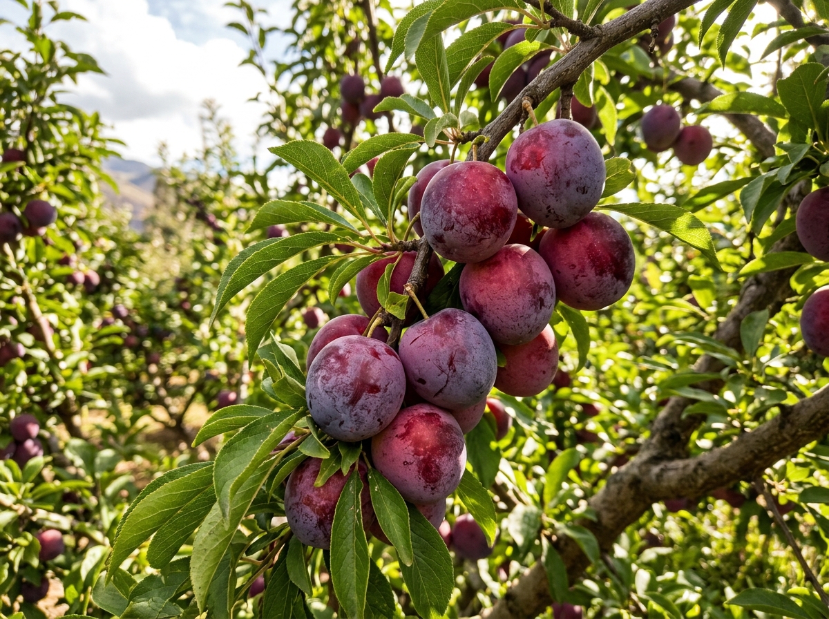 Ciruela Santa Rosa fresca